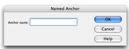 Anchor Dialog Box